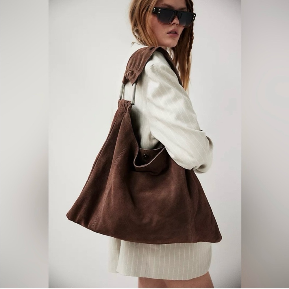 *NWT* FREE PEOPLE BOBBI SLOUCH SUEDE TOTE